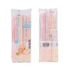 Wholesale trendy and popular beverage cola soy milk disposable colored plastic straws, heat-resistant and flexible children's straws Item Picture